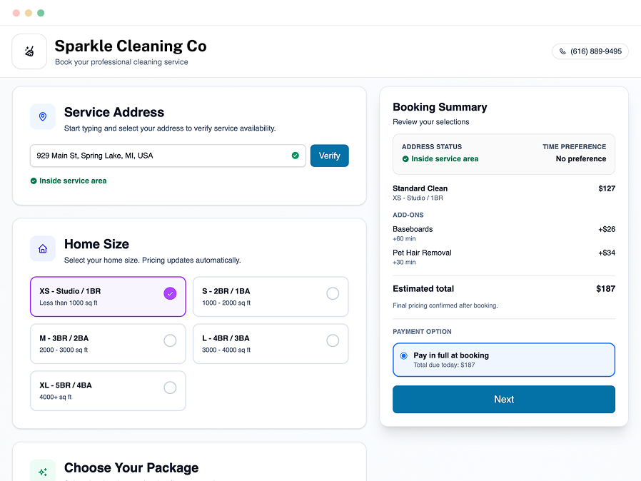 Proper desktop booking